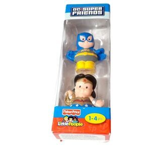 NIB Fisher Price Little People DC Super Friends Wonder Woman Batgirl Figures Set
